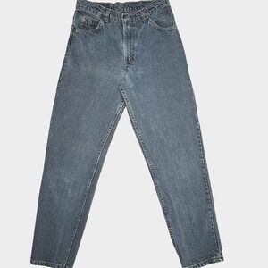 Vintage Levis 550 Jeans Womens 30x30 Blue High Waist Tapered 90s Made USA